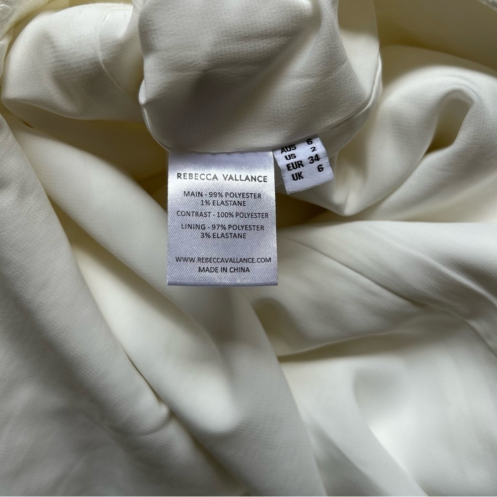 Rebecca Vallance Bom Ami ruffle-detail mini dress in White - Picture 4 of 5